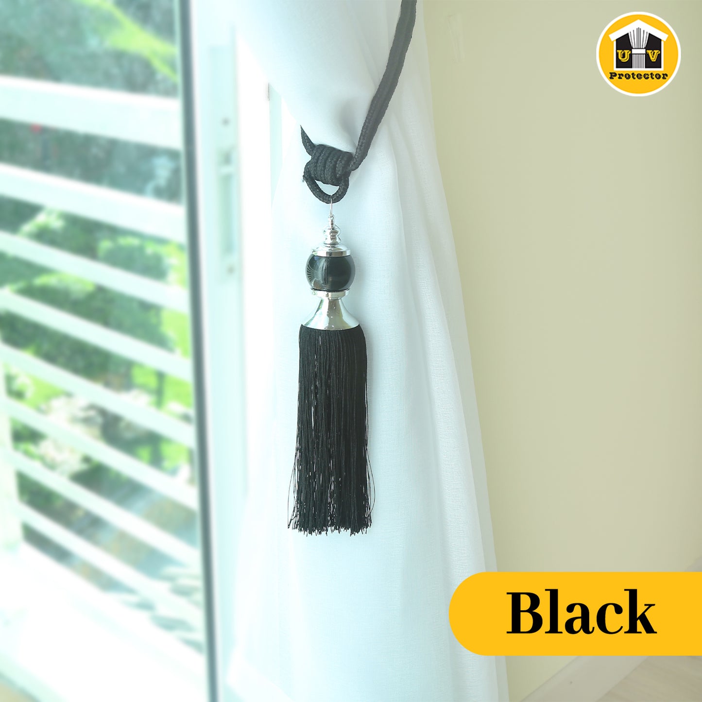 UVP Curtain Rope TieBack Deluxe Earthy Series (2 Pcs)