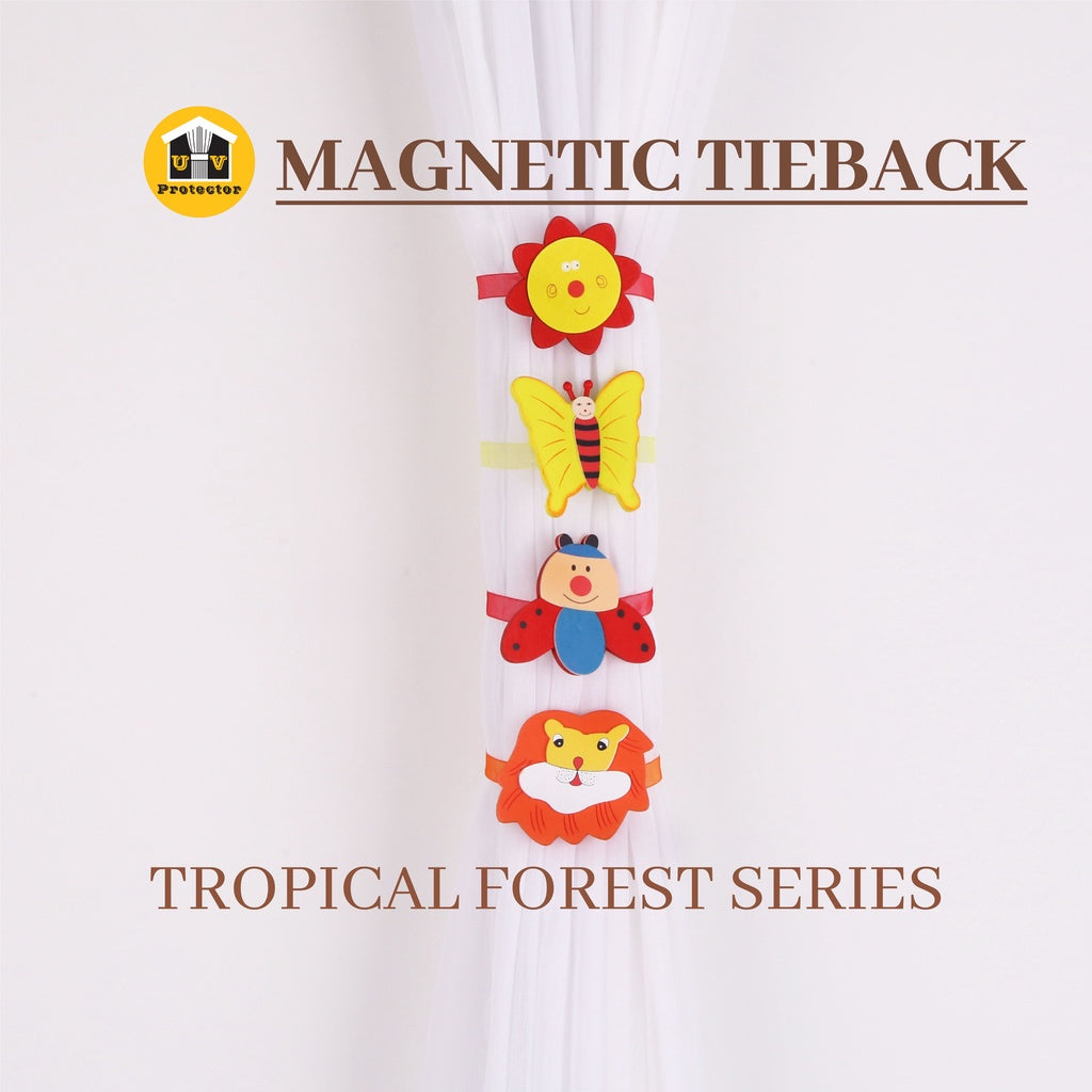 UVP Curtain Magnetic TieBack Tropical Forest Series (1PC)