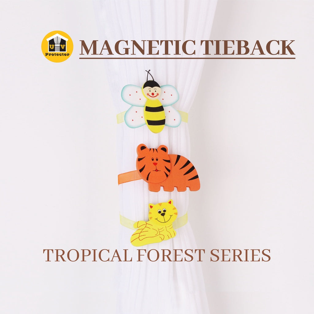UVP Curtain Magnetic TieBack Tropical Forest Series (1PC)