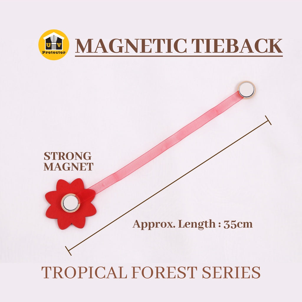 UVP Curtain Magnetic TieBack Tropical Forest Series (1PC)