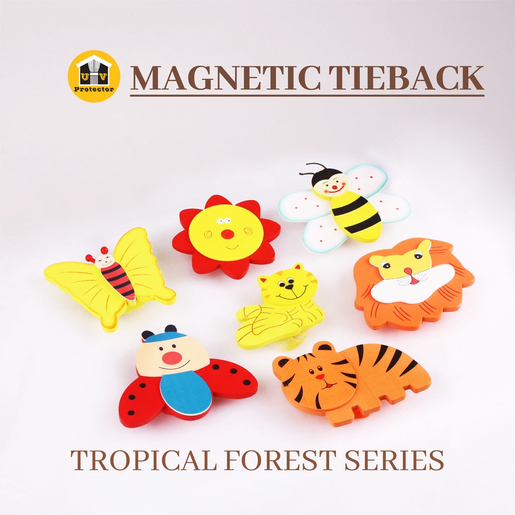 UVP Curtain Magnetic TieBack Tropical Forest Series (1PC)