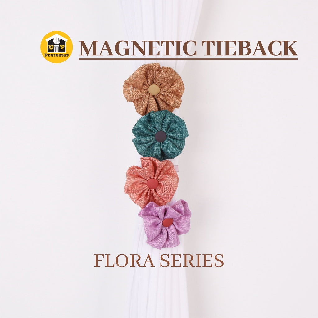 UVP Curtain Magnetic TieBack Flora Series (1PC)