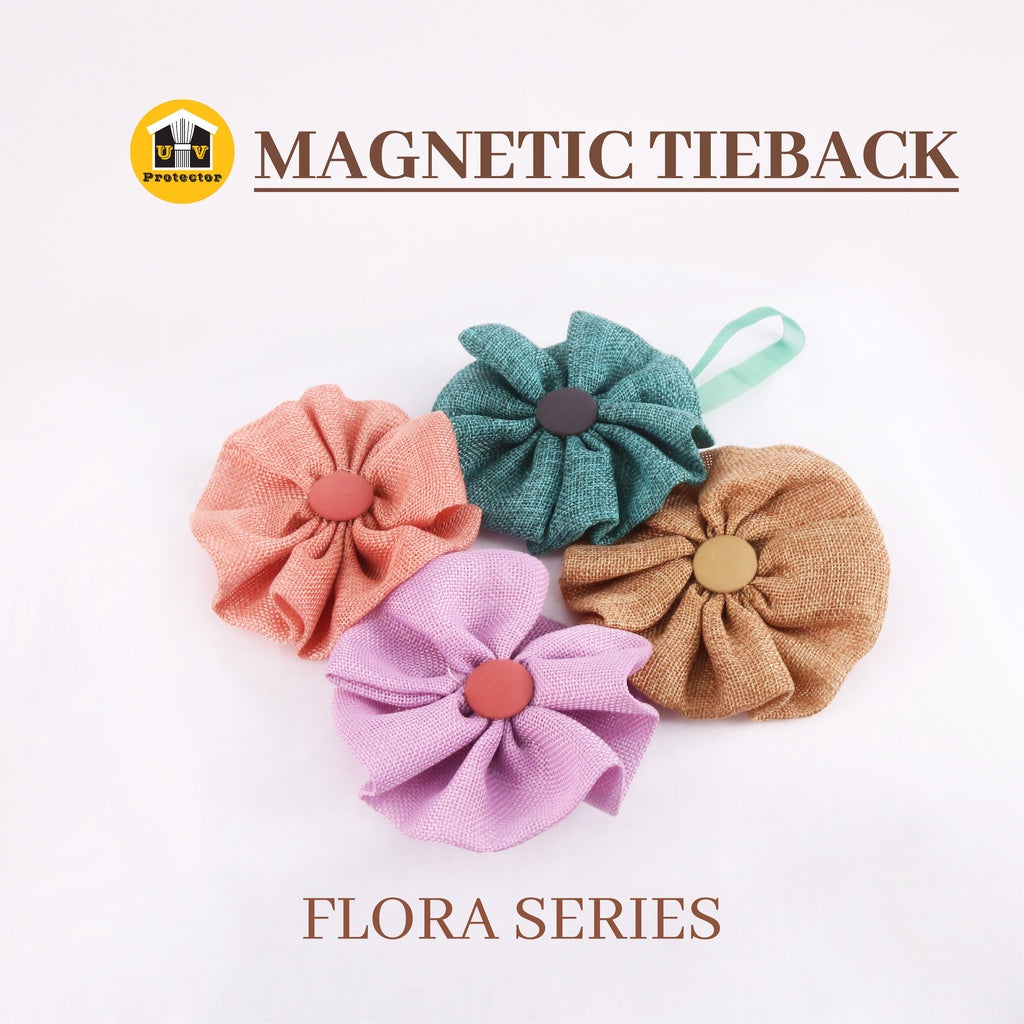 UVP Curtain Magnetic TieBack Flora Series (1PC)