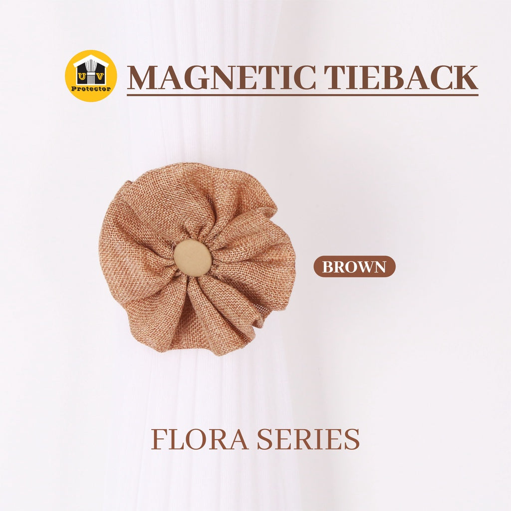 UVP Curtain Magnetic TieBack Flora Series (1PC)