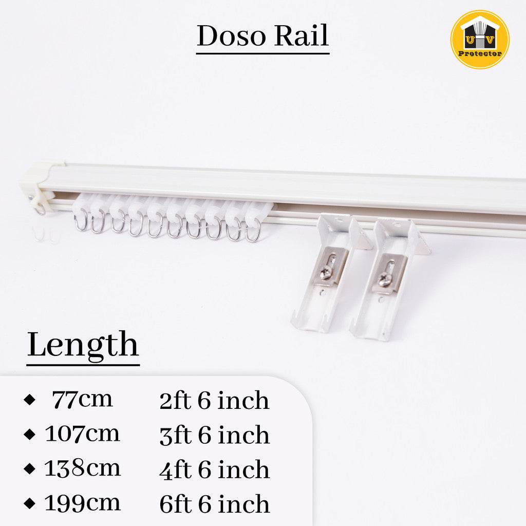 UVP DOSO RAIL Curtain Track Complete Full Set
