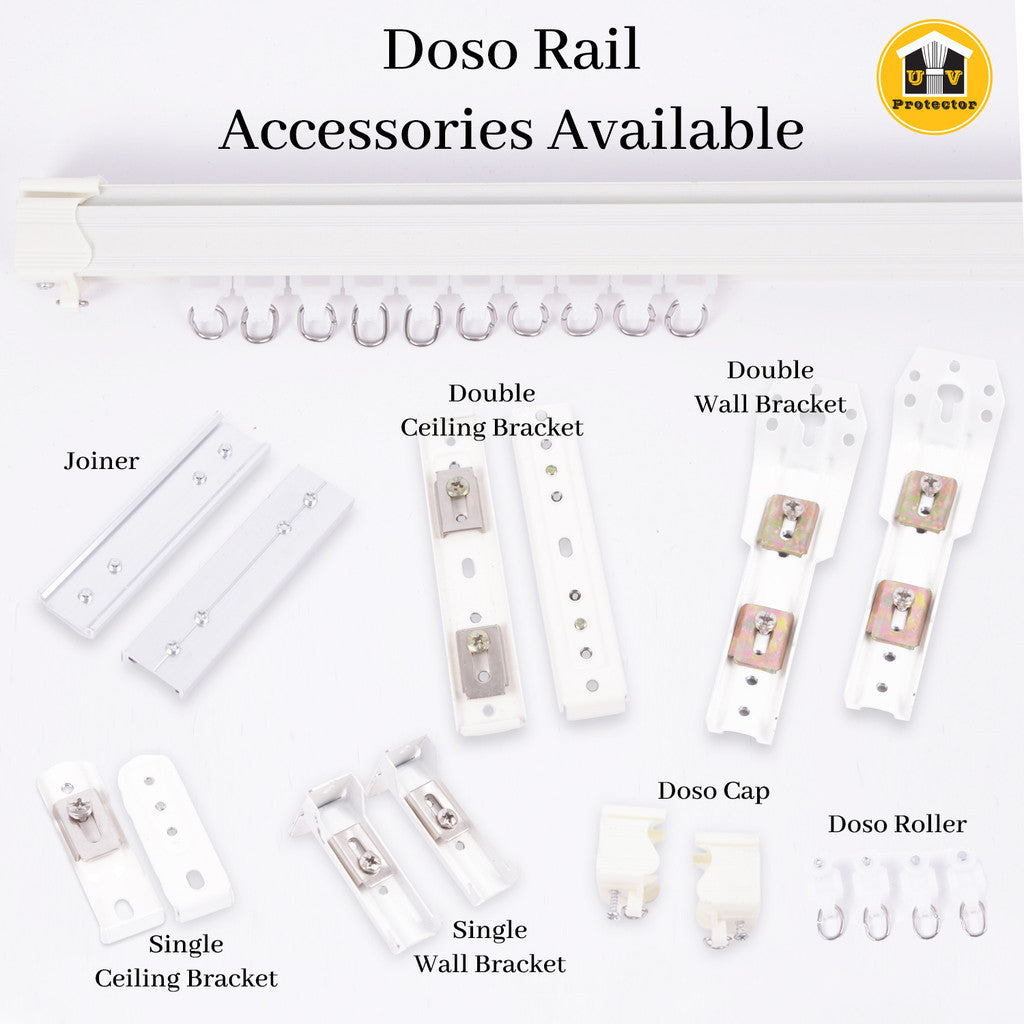 UVP DOSO RAIL Curtain Track Complete Full Set