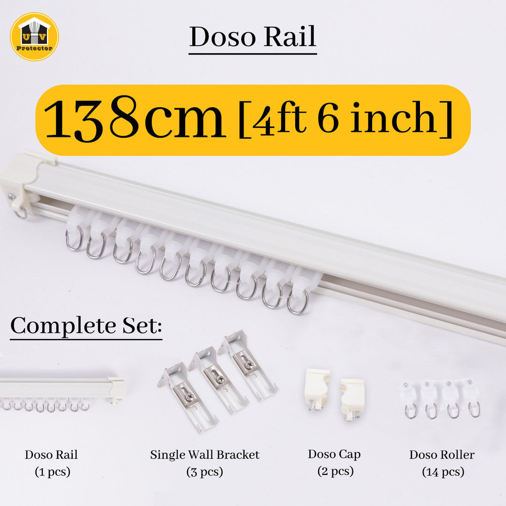UVP DOSO RAIL Curtain Track Complete Full Set
