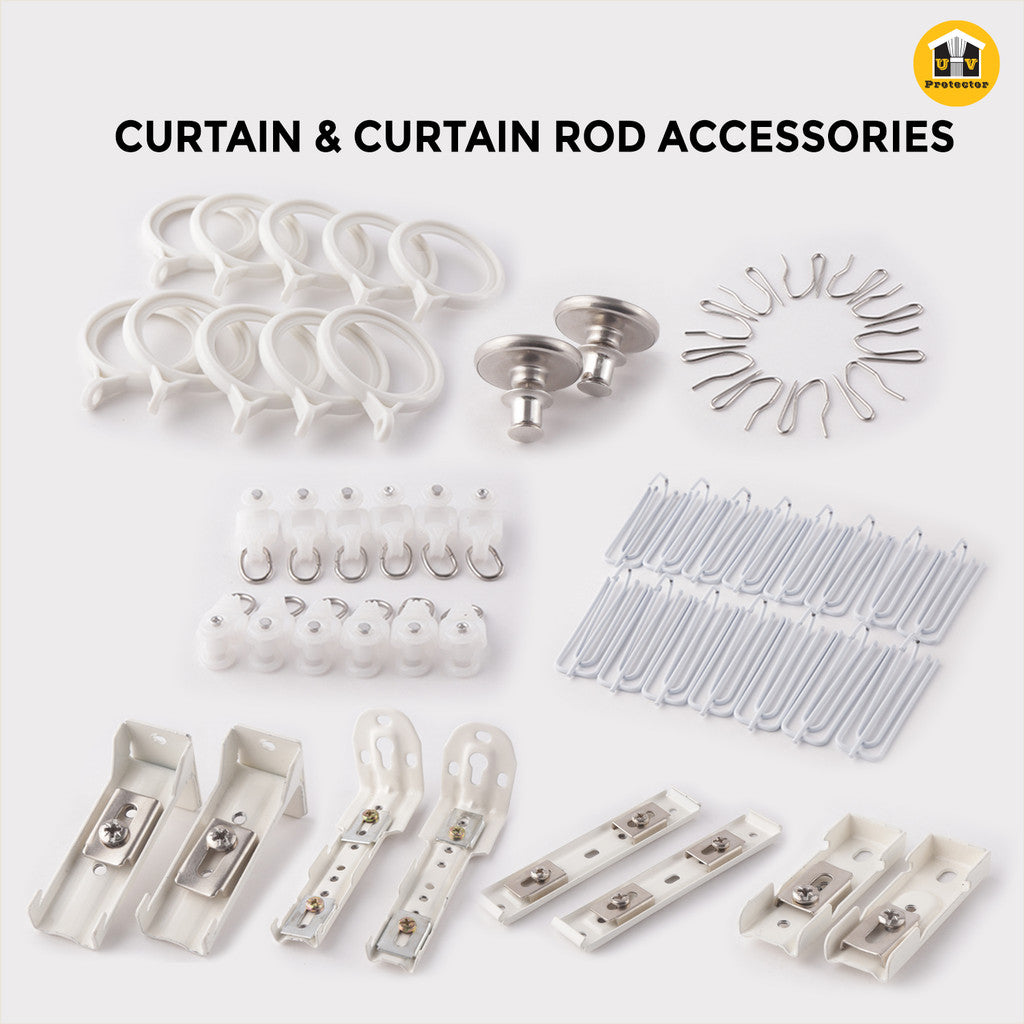 Curtain Hook ACCESSORIES Curtain Rod Rings Doso Rail Wall Ceiling Bracket Doso Joiner Roller