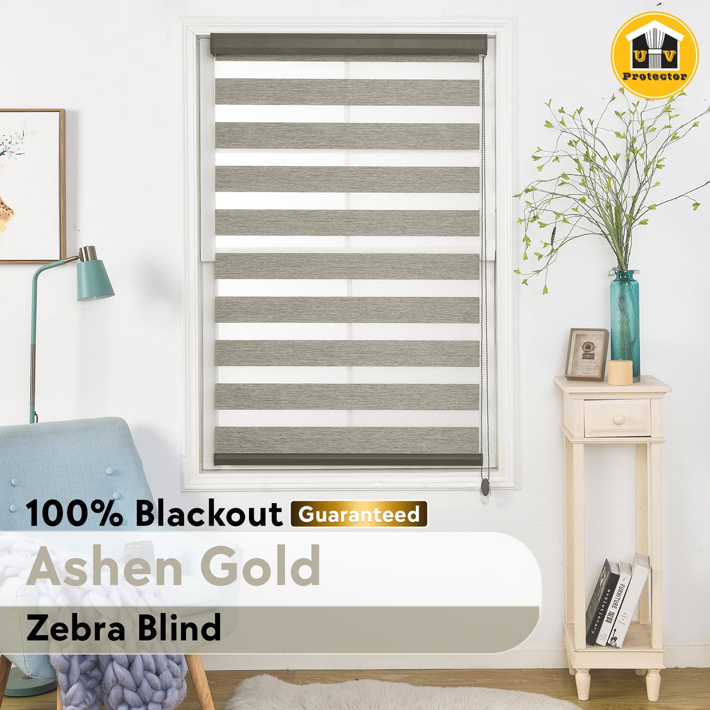UVP Zebra Blind: High End Condo & Commercial Space 99% Blackout