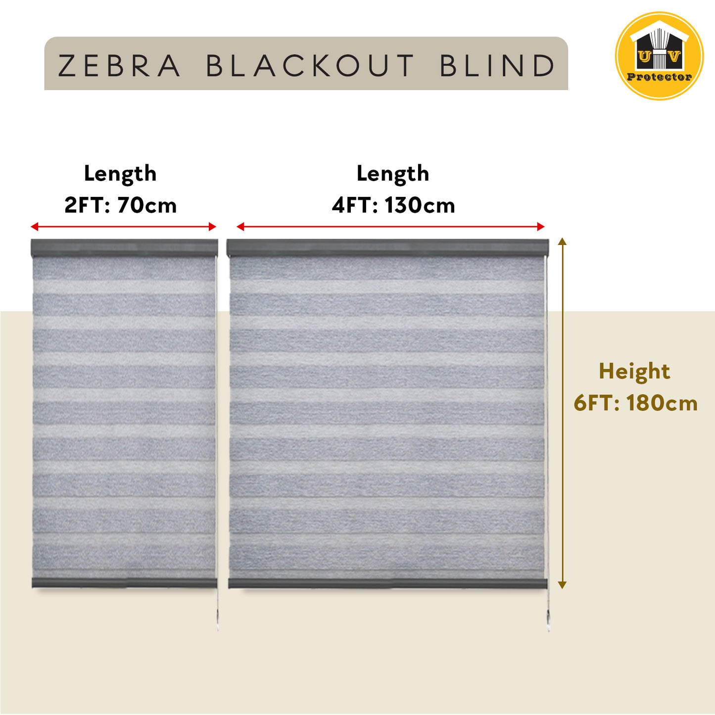 UVP Zebra Blind: High End Condo & Commercial Space 99% Blackout