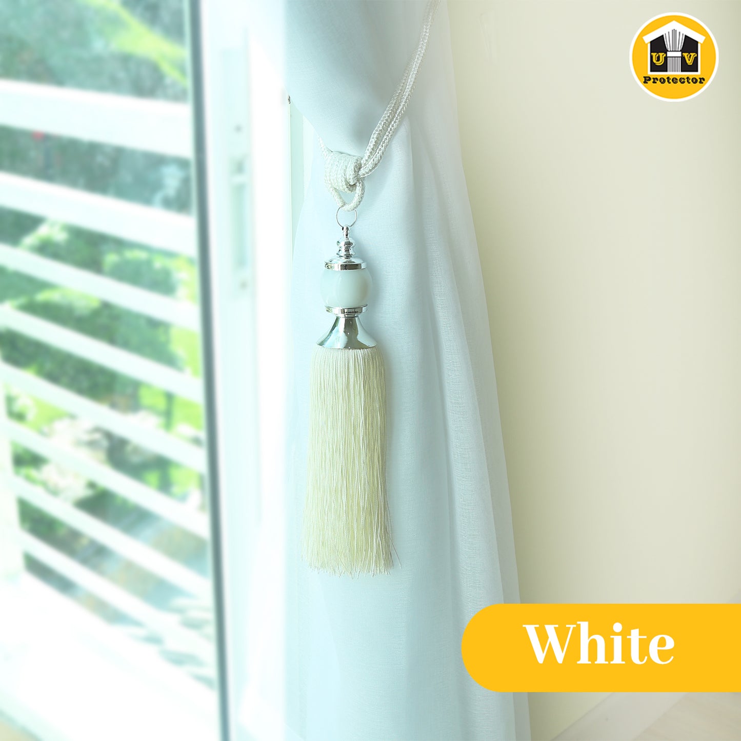 UVP Curtain Rope TieBack Deluxe Earthy Series (2 Pcs)