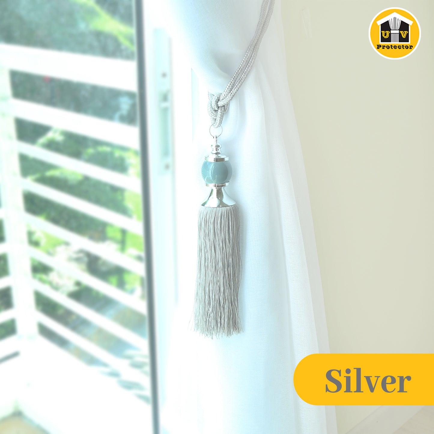 UVP Curtain Rope TieBack Deluxe Earthy Series (2 Pcs)