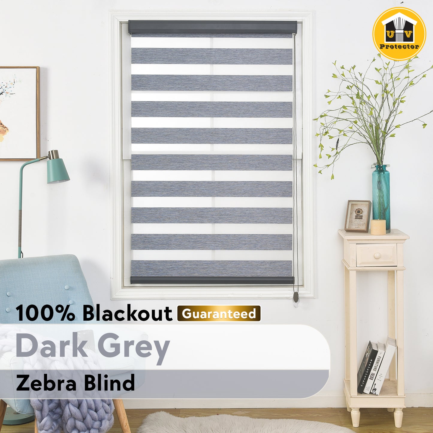 UVP Zebra Blind: High End Condo & Commercial Space 99% Blackout