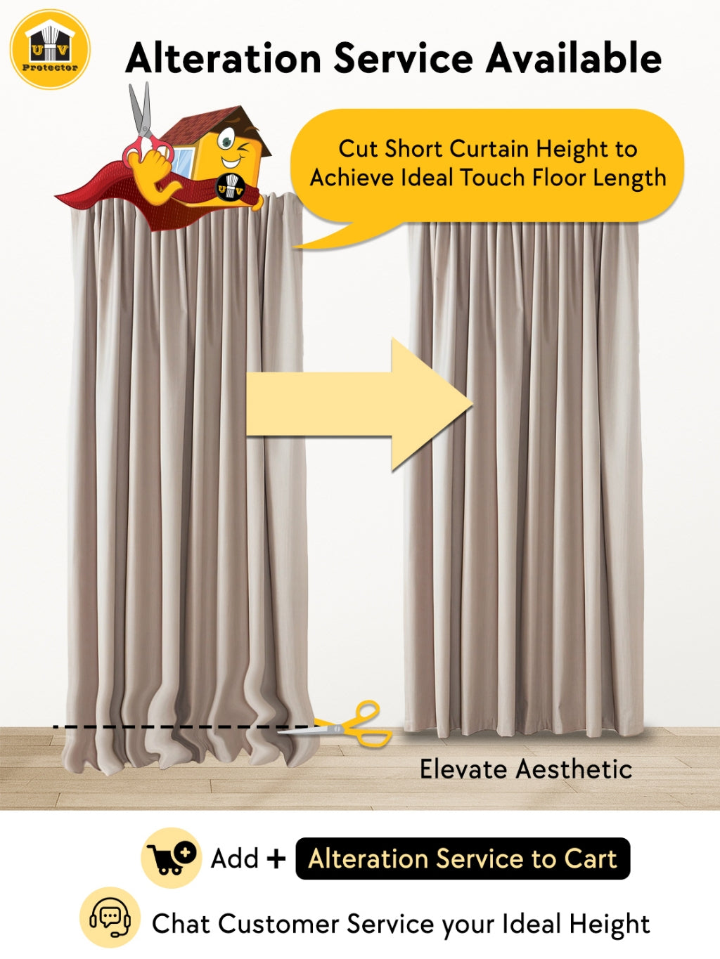 UVP 100% Blackout Curtain, Interior Designer Grade