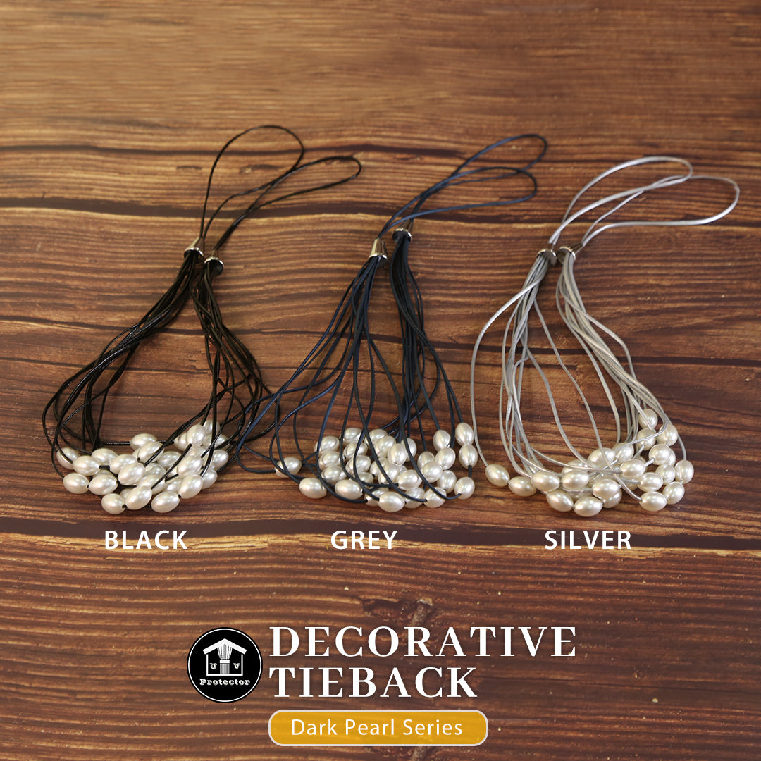 UVP Curtain Decorative TieBack Dark Pearl Series (2 PCS)