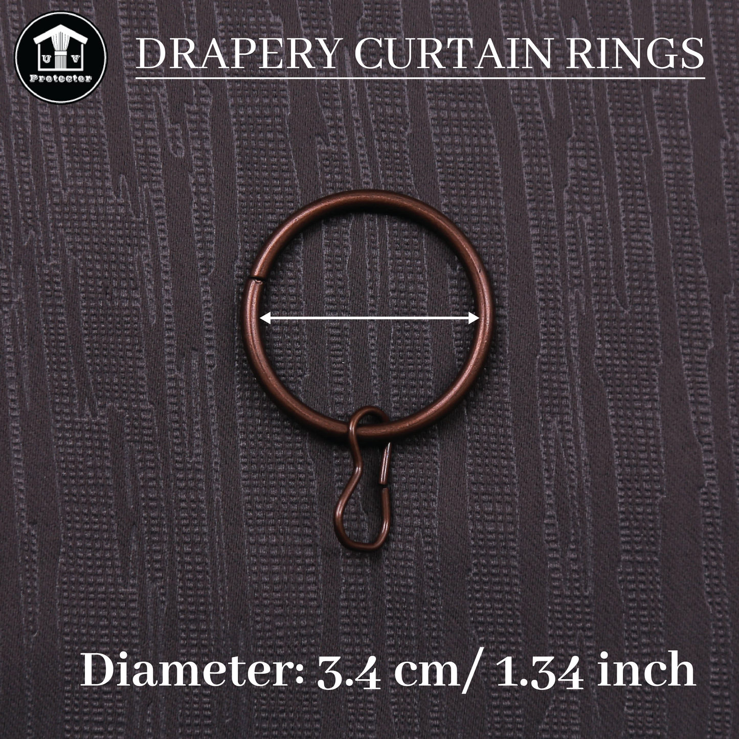 UVP Curtain Drapery Curtain Ring (10 Pcs/Pack)