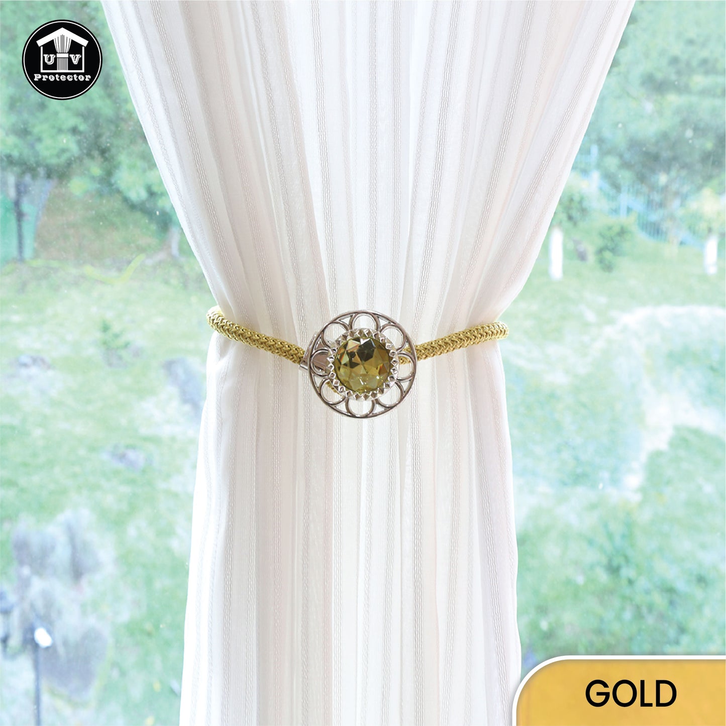 UVP Curtain Decorative TieBack Blossom Diamond Series (2 PCS)