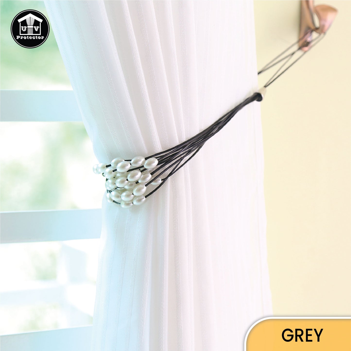 UVP Curtain Decorative TieBack Dark Pearl Series (2 PCS)