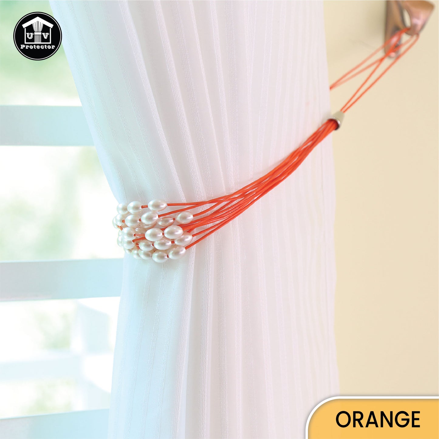 UVP Curtain Decorative TieBack Bright Pearl Series (2 PCS)