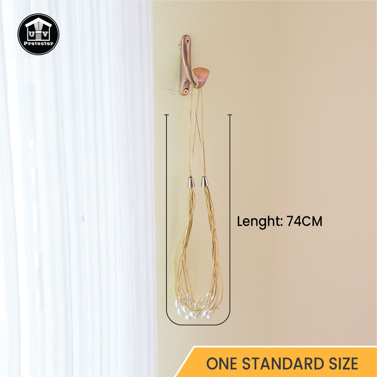 UVP Curtain Decorative TieBack Dark Pearl Series (2 PCS)