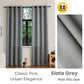 Dopamine Color Curtain Semi-Blackout 60% Dark Matt Satin Plain