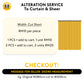 UV Protector Alteration Listing Service to Curtain & Sheer