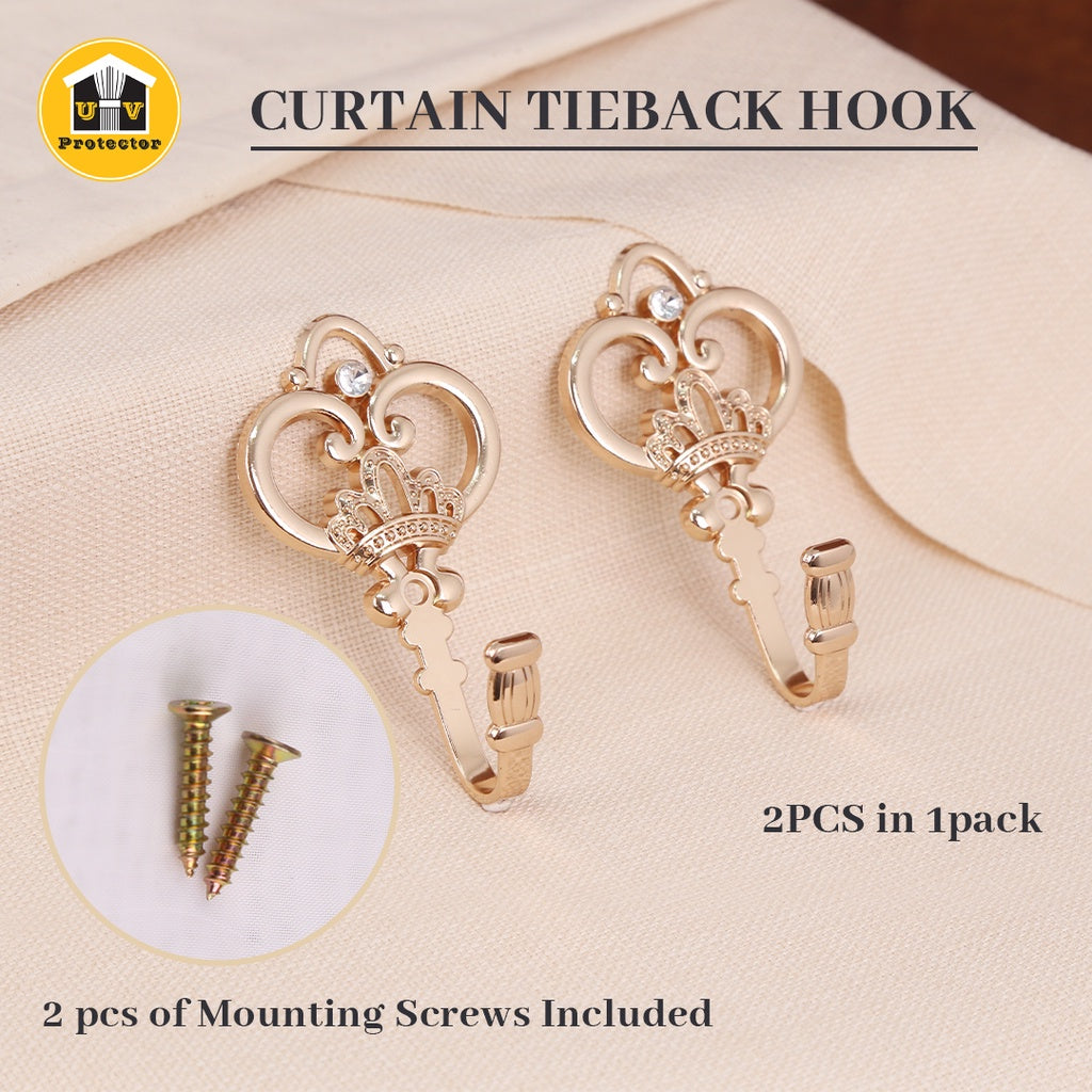 UVP Curtain Tieback Hook Tiara Series (2PCS)
