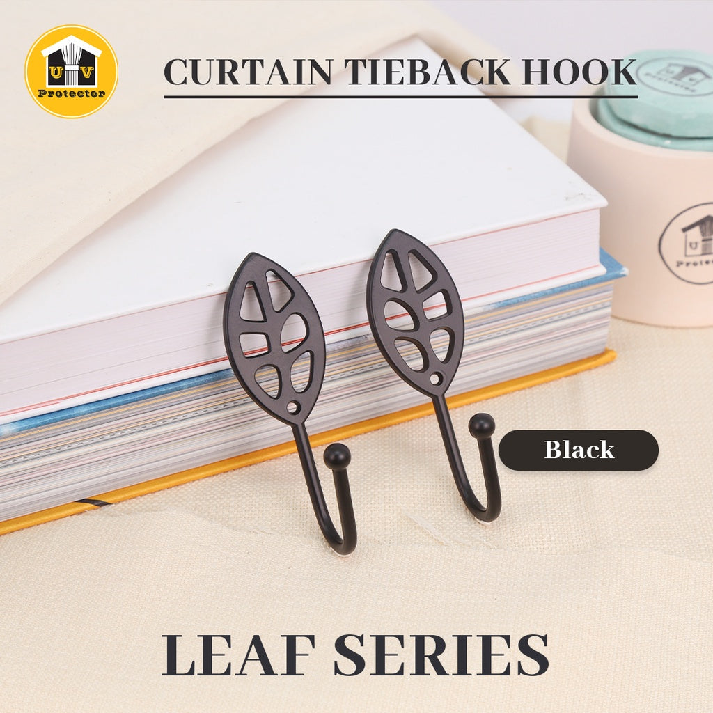 UVP Curtain Tieback Hook Leaf Series (2PCS)