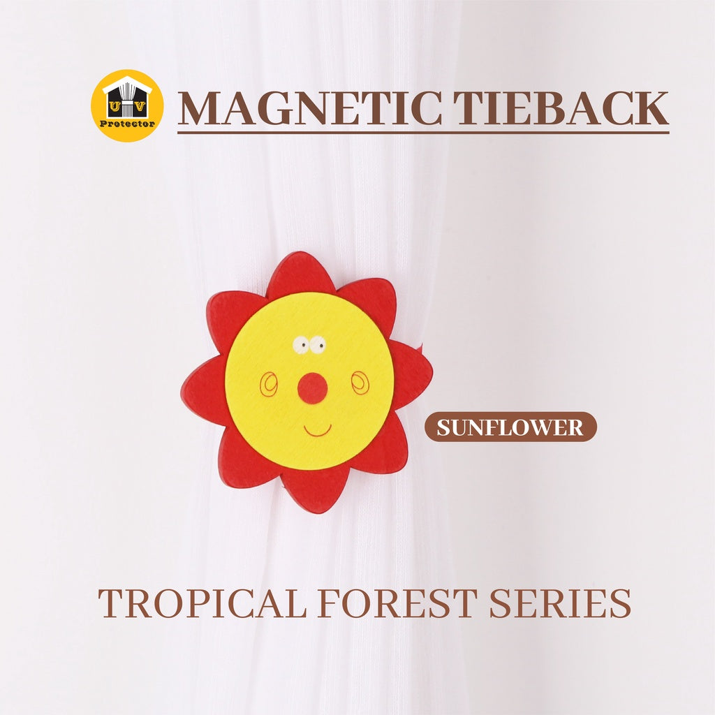 UVP Curtain  Magnetic TieBack Tropical Forest Series (1PC)