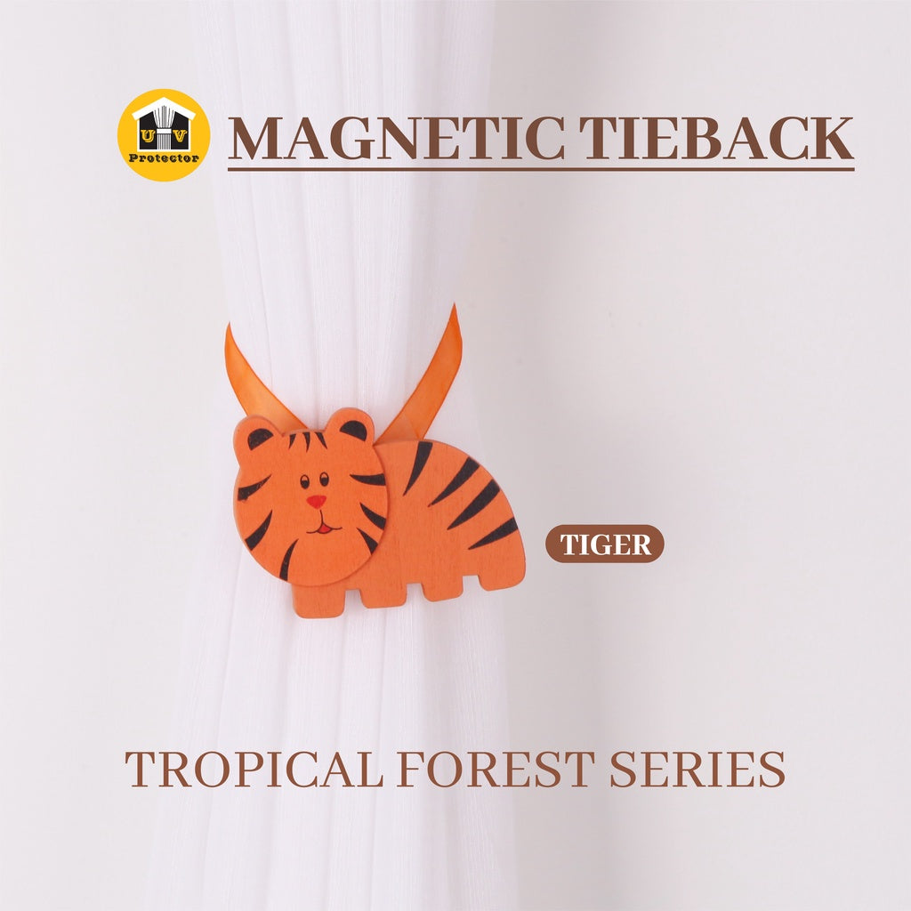 UVP Curtain  Magnetic TieBack Tropical Forest Series (1PC)