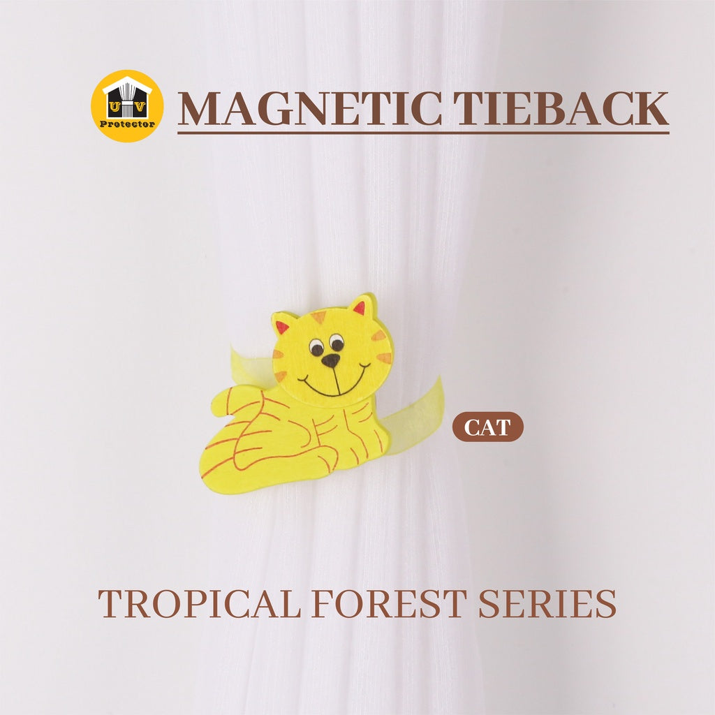 UVP Curtain  Magnetic TieBack Tropical Forest Series (1PC)