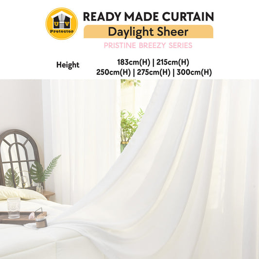 UVP Curtain Sheer Pristine Breeze Full Size Series