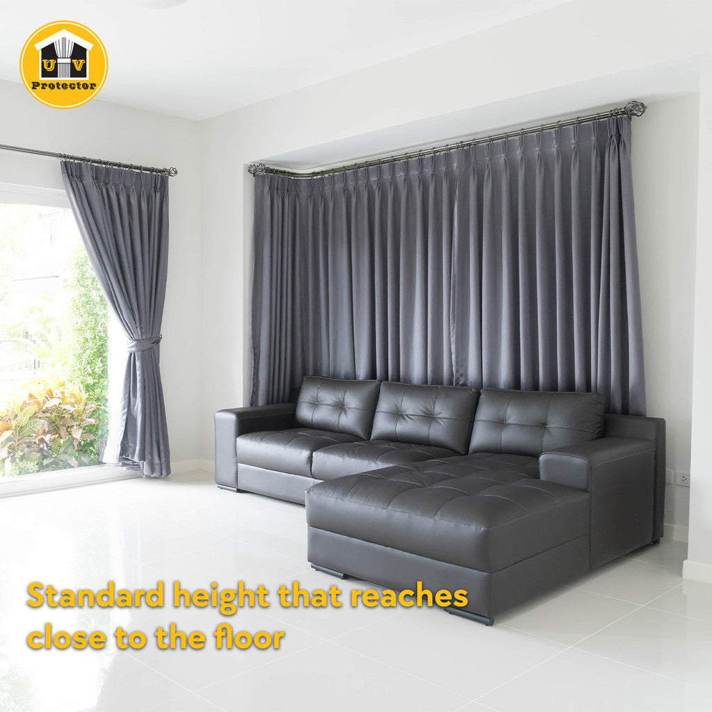 UVP Curtain 99% Blackout Standard Floor Length - Hook (250cm)