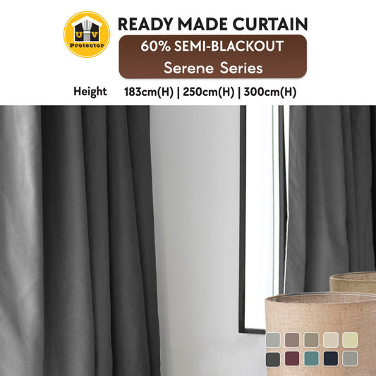 NEW UVP Curtain 60% SEMI-Blackout Serene Series