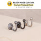 UVP Curtain Tieback Hook U-Shaped (2PCS)
