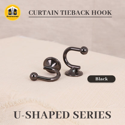 UVP Curtain Tieback Hook U-Shaped (2PCS)