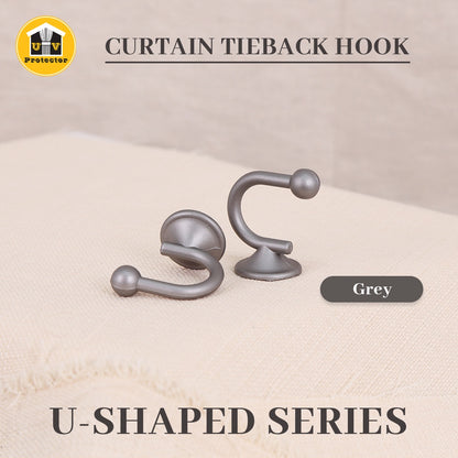 UVP Curtain Tieback Hook U-Shaped (2PCS)