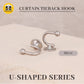UVP Curtain Tieback Hook U-Shaped (2PCS)