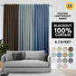 Lunar Series Lightweight Fabric achieves Blackout 100% Ready Made Curtain 14 Colors Hook Ring Eyelet