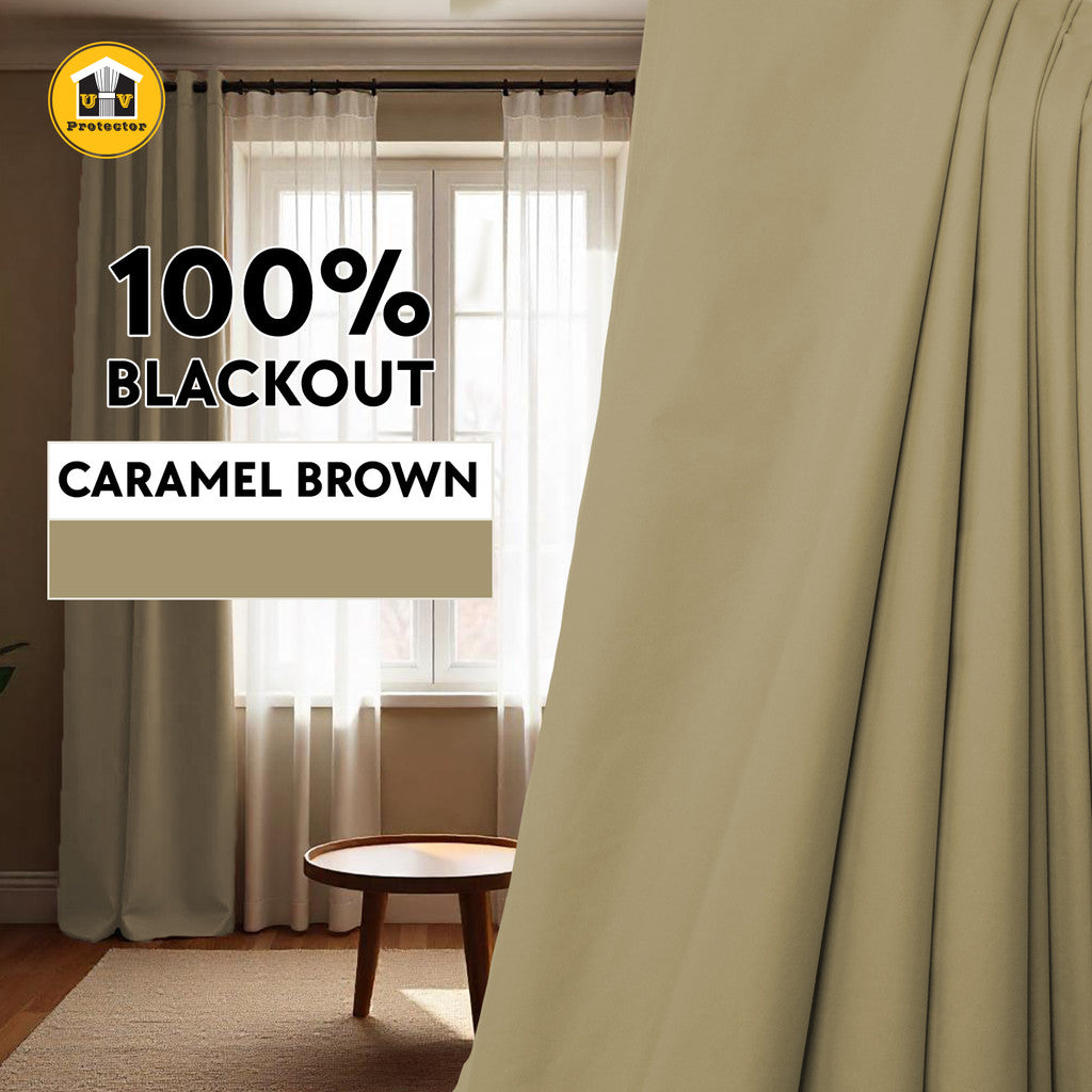 Lunar Series Lightweight Fabric achieves Blackout 100% Ready Made Curtain 14 Colors Hook Ring Eyelet