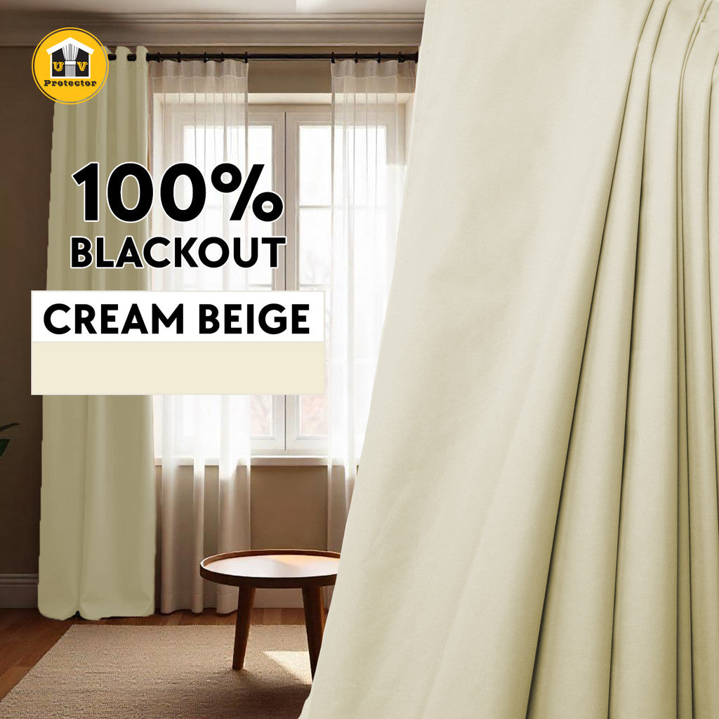 Lunar Series Lightweight Fabric achieves Blackout 100% Ready Made Curtain 14 Colors Hook Ring Eyelet
