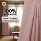 Lunar Series Lightweight Fabric achieves Blackout 100% Ready Made Curtain 14 Colors Hook Ring Eyelet