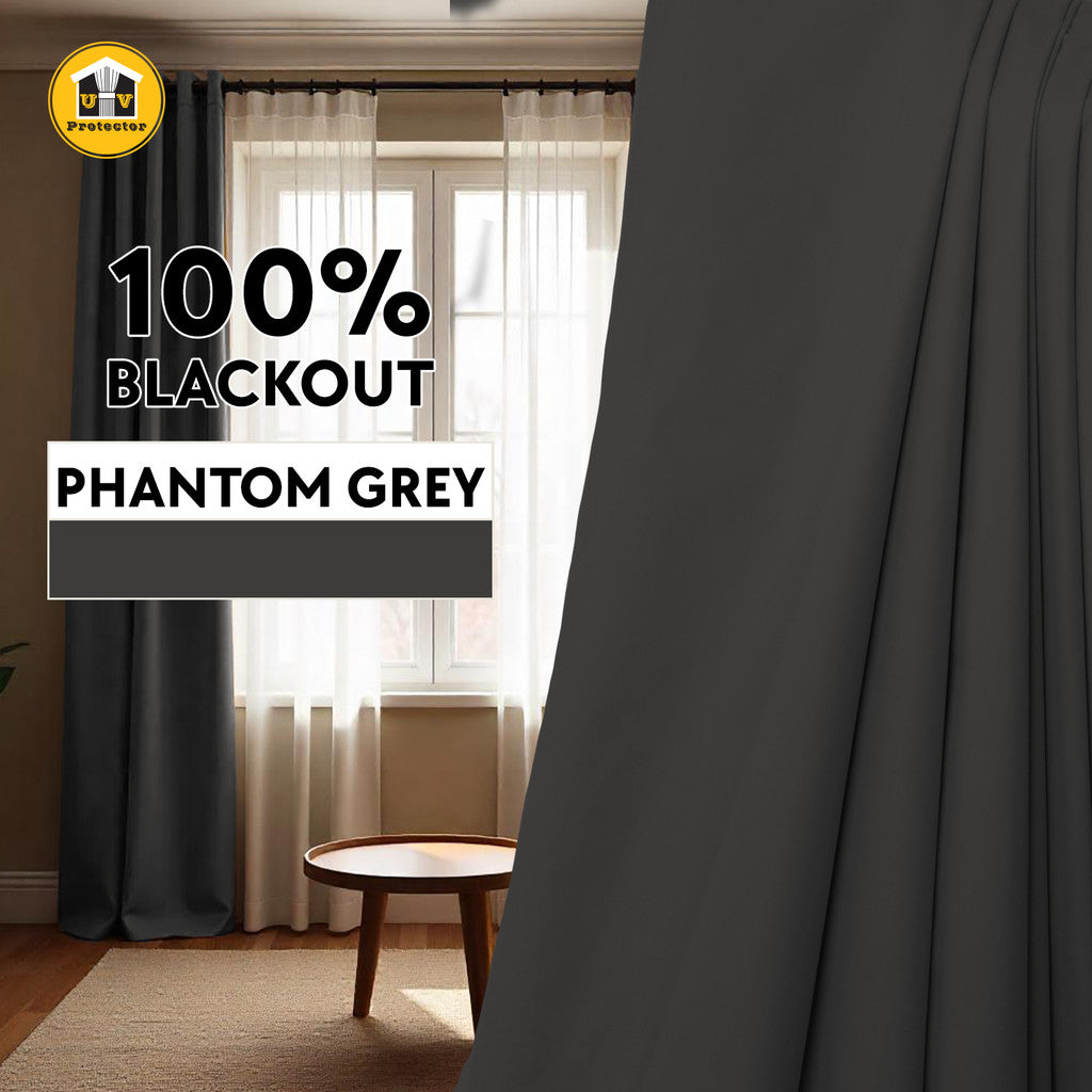 Lunar Series Lightweight Fabric achieves Blackout 100% Ready Made Curtain 14 Colors Hook Ring Eyelet