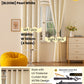 RAYA 2026 NEW Jacquard Langsir Door Window Curtain 60% Dark Semi-Blackout 6 7 8 10 feet Hook Ring
