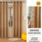 RAYA 2026 NEW Jacquard Langsir Door Window Curtain 60% Dark Semi-Blackout 6 7 8 10 feet Hook Ring