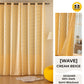 RAYA 2026 NEW Jacquard Langsir Door Window Curtain 60% Dark Semi-Blackout 6 7 8 10 feet Hook Ring