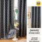 RAYA 2026 NEW Jacquard Langsir Door Window Curtain 60% Dark Semi-Blackout 6 7 8 10 feet Hook Ring