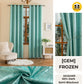 RAYA 2026 NEW Jacquard Langsir Door Window Curtain 60% Dark Semi-Blackout 6 7 8 10 feet Hook Ring