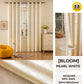 RAYA 2026 NEW Jacquard Langsir Door Window Curtain 60% Dark Semi-Blackout 6 7 8 10 feet Hook Ring