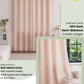 Dopamine Color Curtain Semi-Blackout 60% Dark Matt Satin Plain